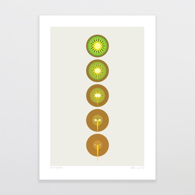 Kiwi To Kiwi Art Print