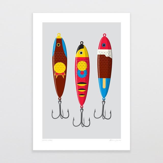 Local Lures Art Print-Glenn Jones Art