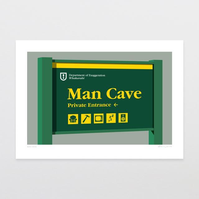 Man Cave Art Print-Glenn Jones Art