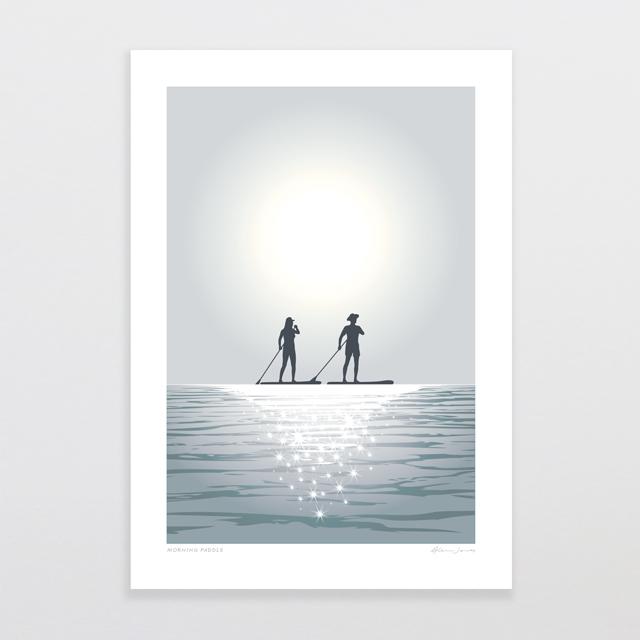 Glenn Jones Art Morning Paddle Art Print Art Print A4 Print / Unframed