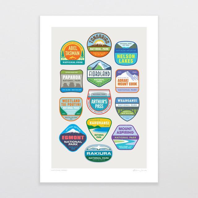 National Parks Art Print-Glenn Jones Art