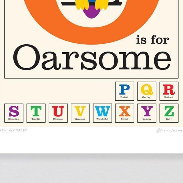 O Is For Oarsome Art Print-Glenn Jones Art