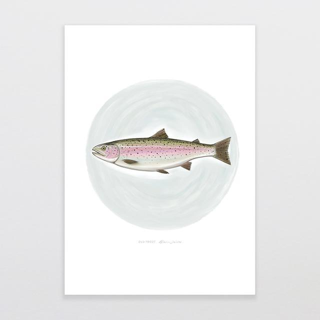 Old Trout Art Print-Glenn Jones Art