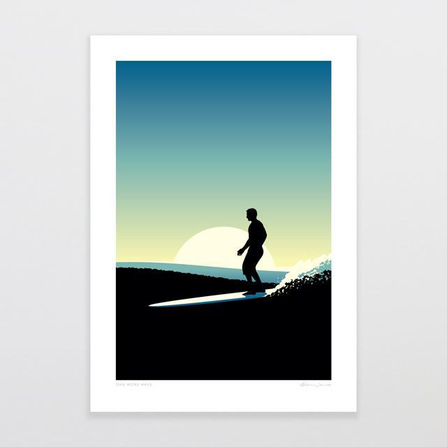 One More Wave Art Print-Glenn Jones Art