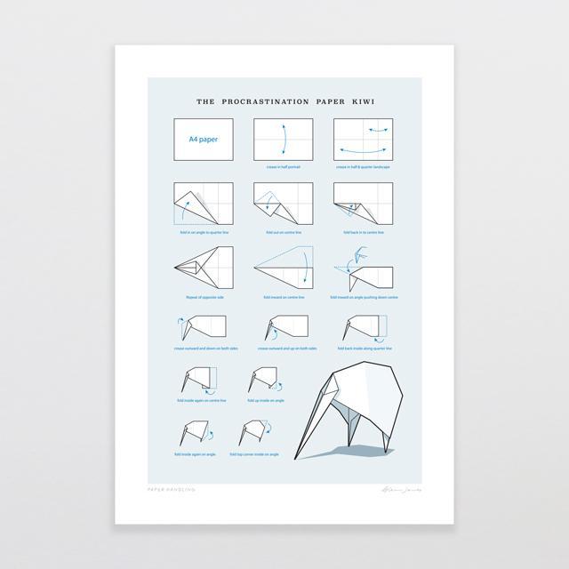 Paper Handling Art Print-Glenn Jones Art