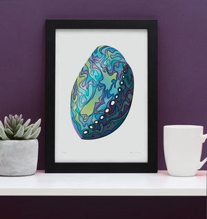 Paua Art Print-Glenn Jones Art