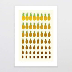 Glenn Jones Art Pineapple To Lump Art Print Art Print A4 Print / Unframed