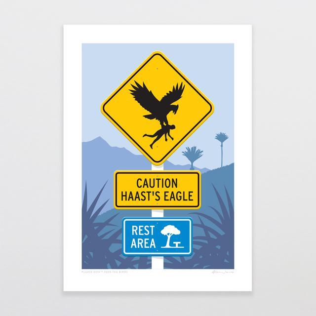 Please Don't Feed The Birds Art Print-Glenn Jones Art