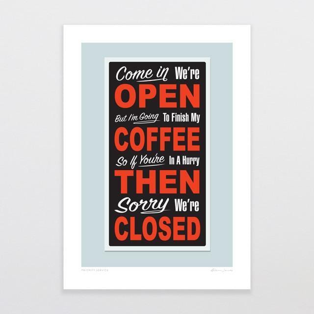 Priority Service Art Print-Glenn Jones Art