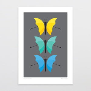 Rain Butterflies Art Print-Glenn Jones Art