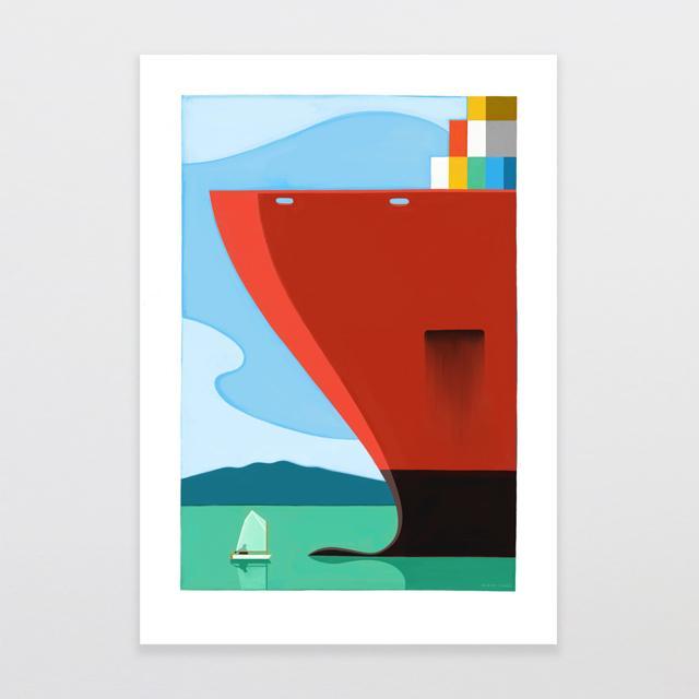 Shipping Lane Art Print-Glenn Jones Art