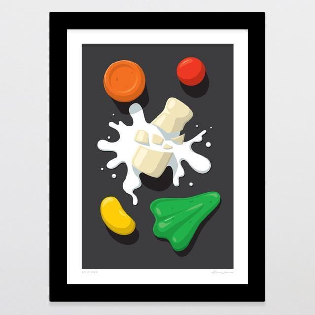 Spilt Milk Art Print-Glenn Jones Art
