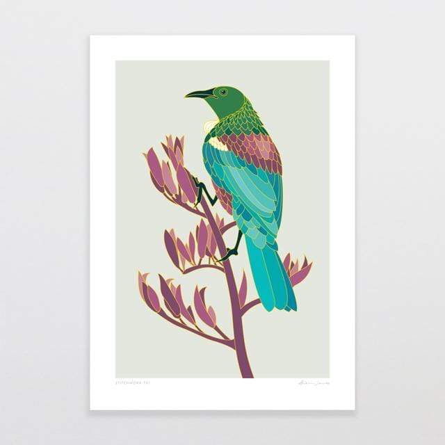 Stitchwork Tui Art Print