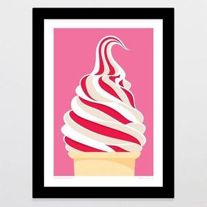 Strawberry Swirl Art Print-Glenn Jones Art