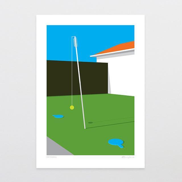 Swingball Art Print-Glenn Jones Art