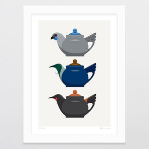 Tea Birds Art Print-Glenn Jones Art
