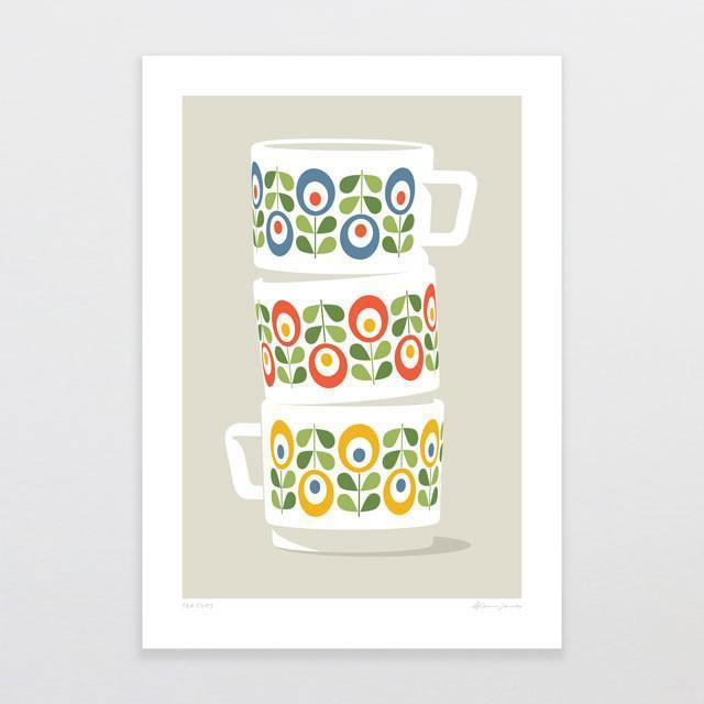 Tea Cups-Glenn Jones Art
