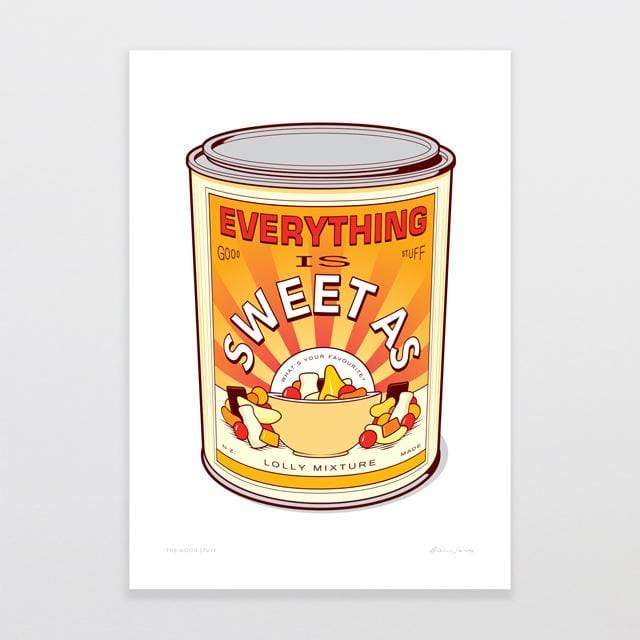 The Good Stuff Art Print