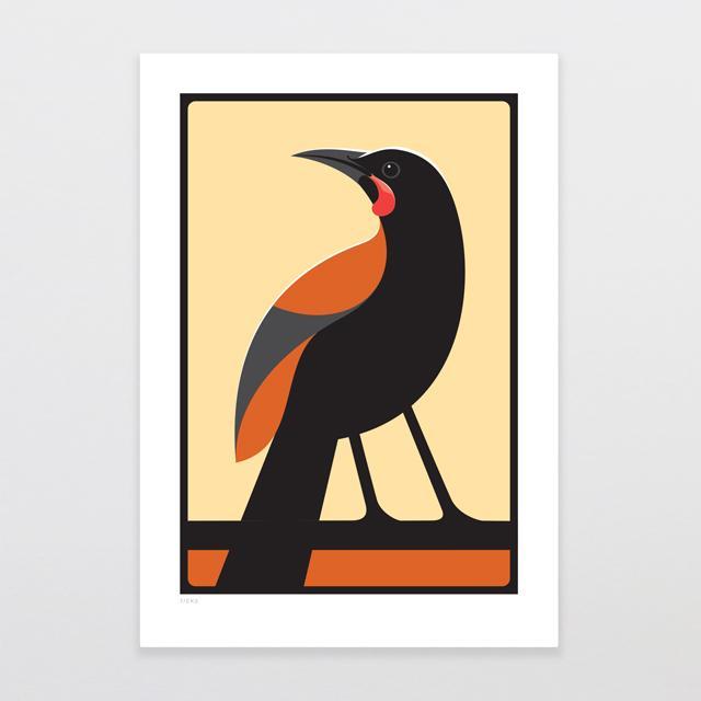 Tieke Art Print-Glenn Jones Art