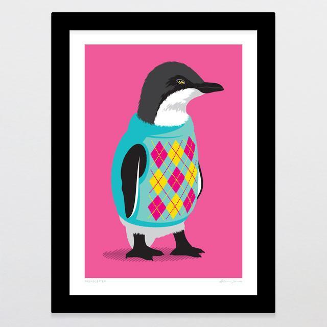 Trendsetter Girl Art Print-Glenn Jones Art