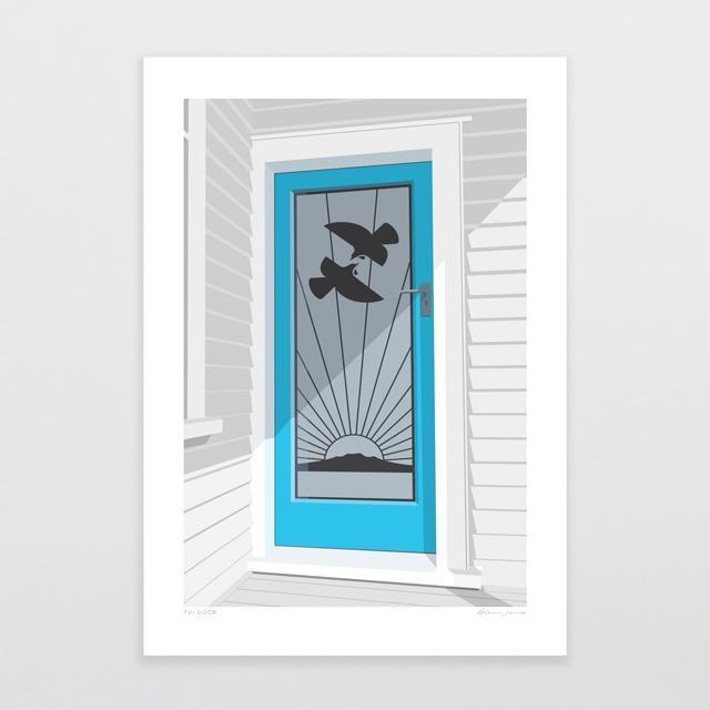 Tui Door Art Print-Glenn Jones Art