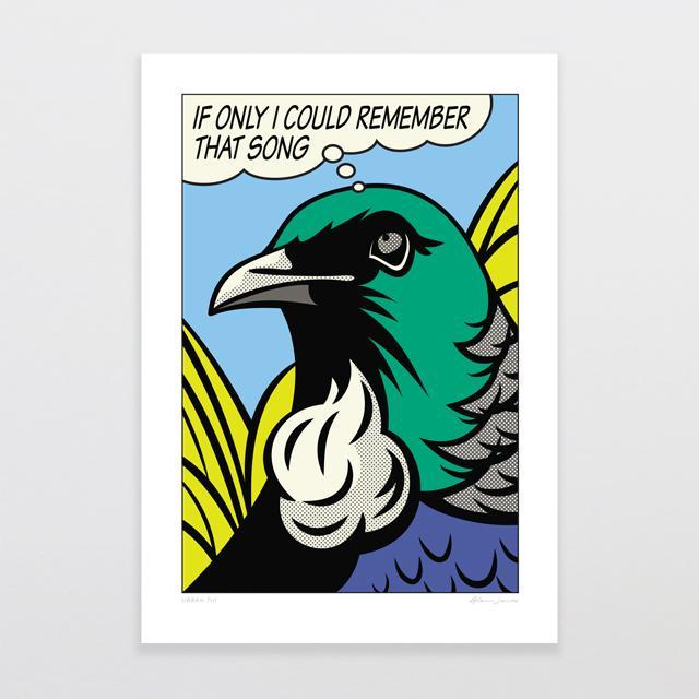 Urban Tui Art Print-Glenn Jones Art