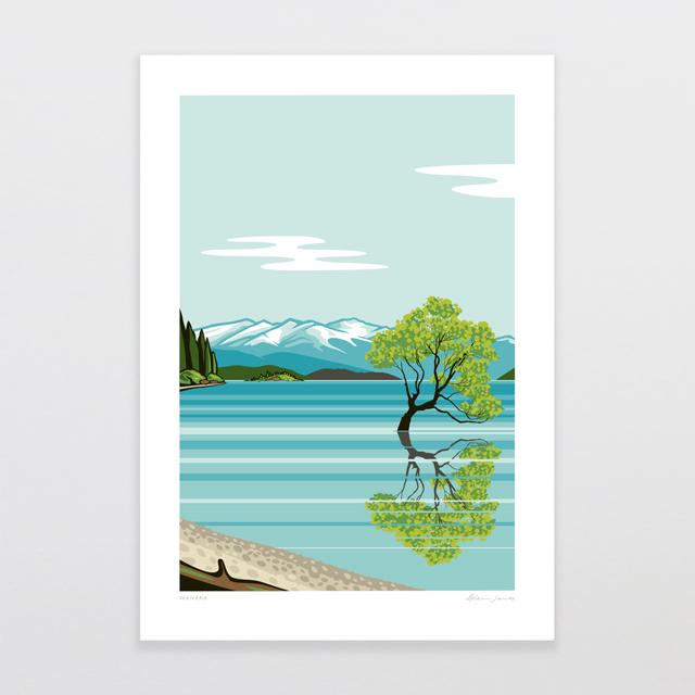 Glenn Jones Art Wanaka Art Print Art Print A4 Print / Unframed