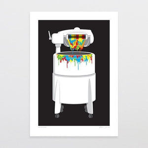 Whiteware Art Print-Glenn Jones Art
