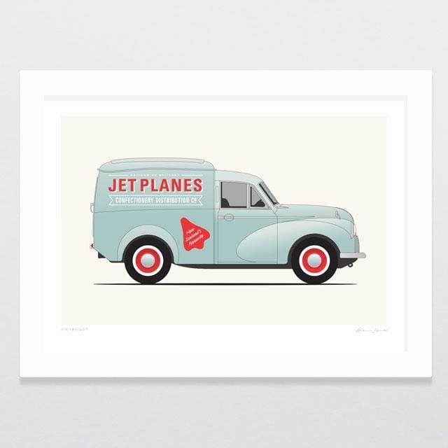 Glenn Jones Art Air Freight Art Print Art Print A4 Print / White Frame