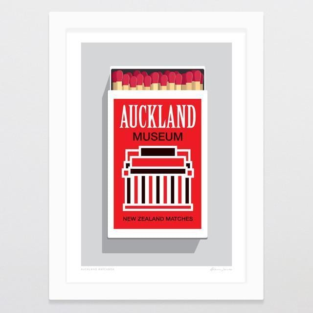 Auckland Matchbox Art Print-Glenn Jones Art