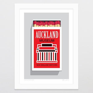 Auckland Matchbox Art Print-Glenn Jones Art