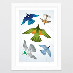 Bird Kites Art Print-Glenn Jones Art