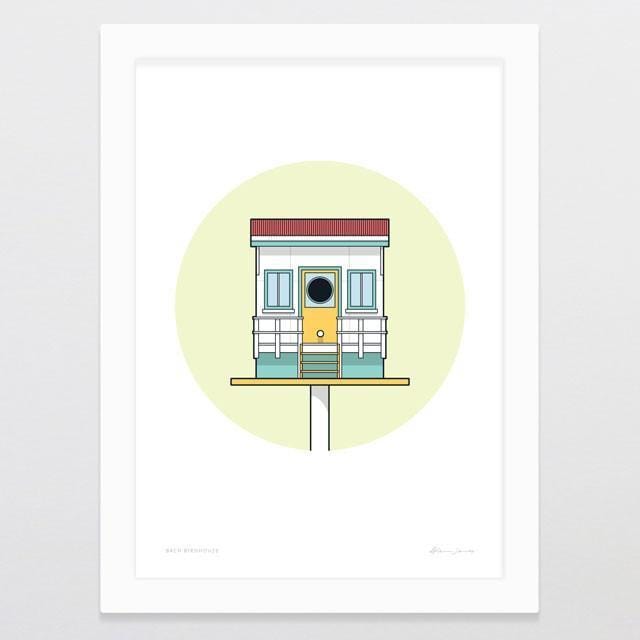 Birdhouse Bach Art Print-Glenn Jones Art
