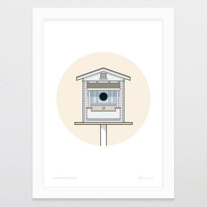 Birdhouse Bungalow Art Print-Glenn Jones Art