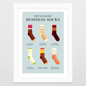 Glenn Jones Art Business Time Art Print Art Print A4 Print / White Frame