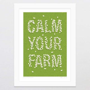 Calm The Flock Down Art Print