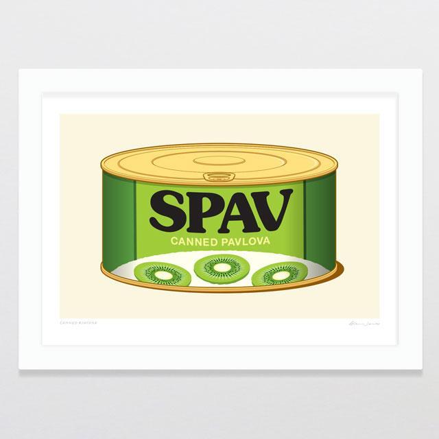 Canned Kiwiana Art Print-Glenn Jones Art