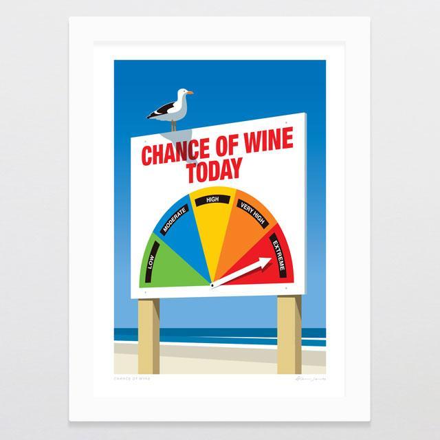 Chance Of Wine Art Print-Glenn Jones Art