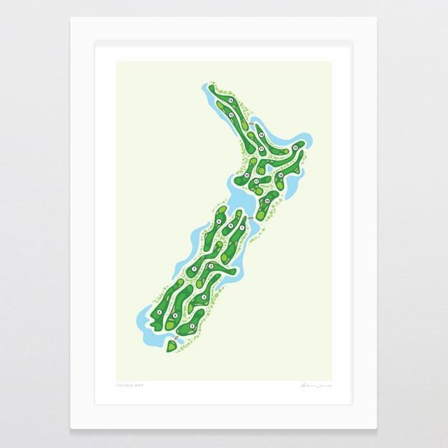 Course Map Art Print-Glenn Jones Art