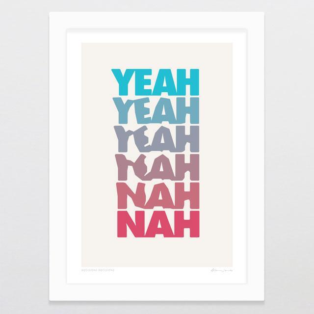 Decisions Decisions Art Print