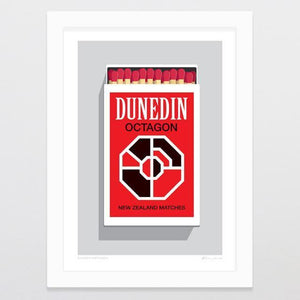 Dunedin Matchbox Art Print-Glenn Jones Art
