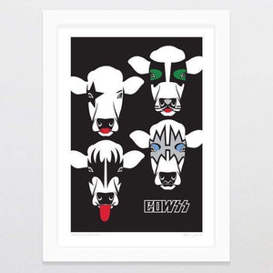 Glenn Jones Art Famous On The Farm Art Print Art Print A4 Print / White Frame