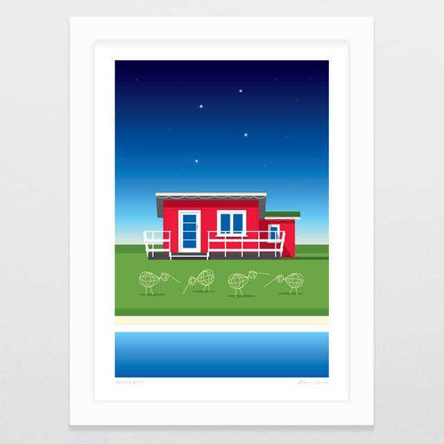 Festive Bach Art Print-Glenn Jones Art