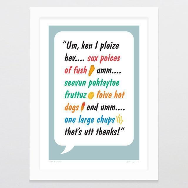 Fush & Chups Art Print-Glenn Jones Art