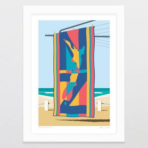 Grab Your Towel Art Print-Glenn Jones Art