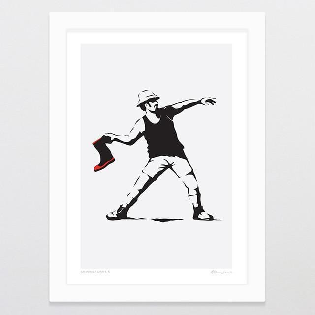 Gumboot Graffiti Art Print-Glenn Jones Art