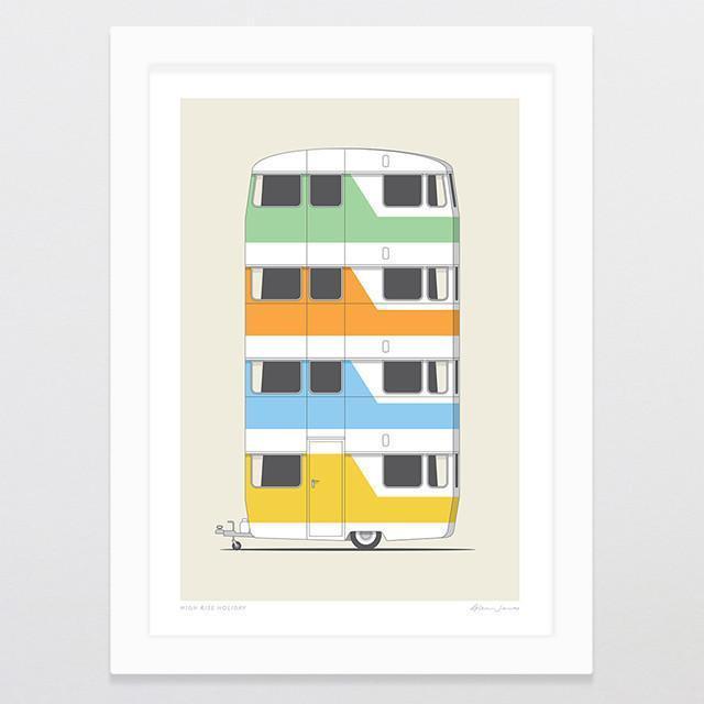 High Rise Holiday Art Print-Glenn Jones Art