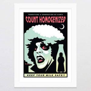 Glenn Jones Art Horror Story Art Print Art Print A4 Print / White Frame