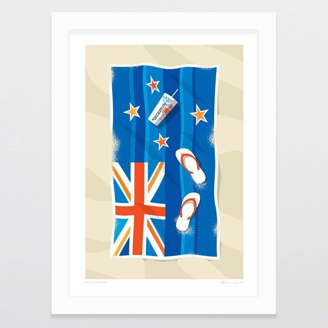 Kiwi Summer Art Print-Glenn Jones Art