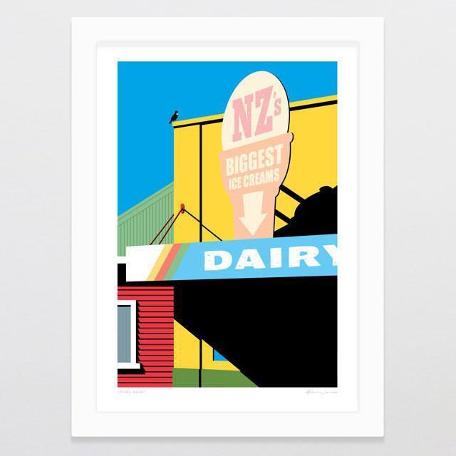 Local Dairy Art Print-Glenn Jones Art